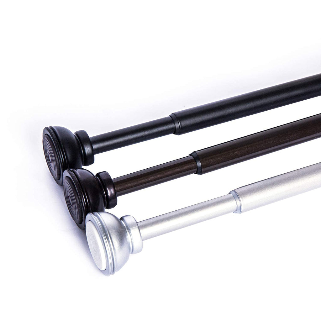 2 Pack Spring Tension Rod Adjustable 36-60 Inches, Bronze