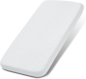 Baby Bassinet Mattress Pad, 32" x 22" Dual Sided Comfort Gel Memory Foam Mattress with Removable Soft Tencel Cover