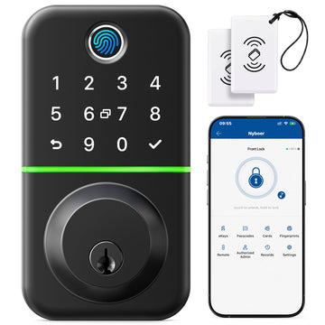 Smart Keypad Deadbolt Door Lock with Fingerprint for Front Door
