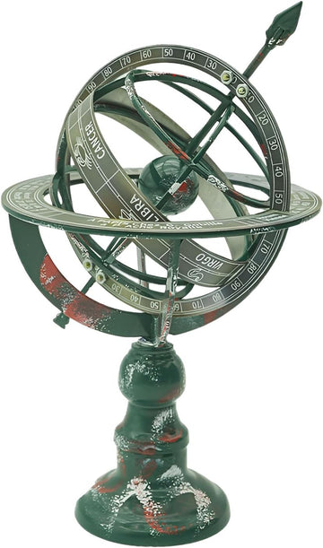 Armillary Sphere, Metal Globe Decor, The Metal Globe Decoration Features Dust-Proof and Waterproof Design That can