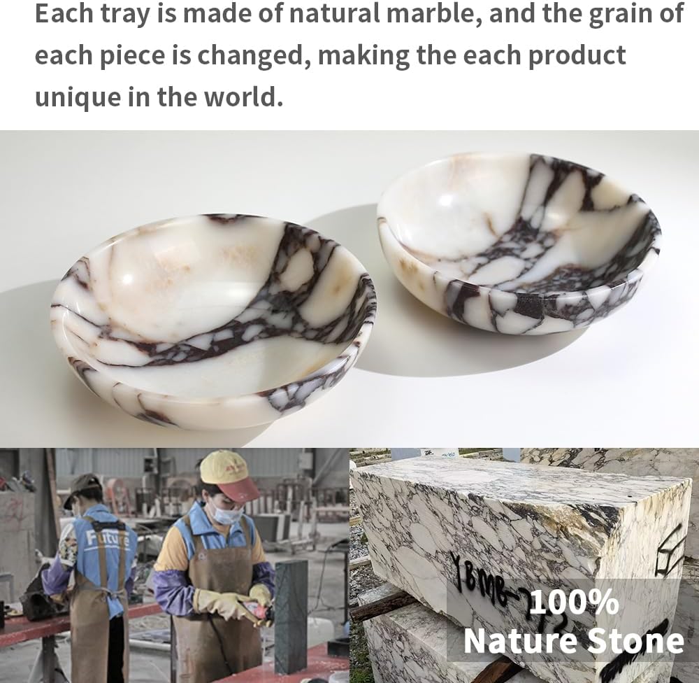 Luxury decorative marble bowl decoration for decoration,Key bowl table, Catchall for coins, change candy, organizer