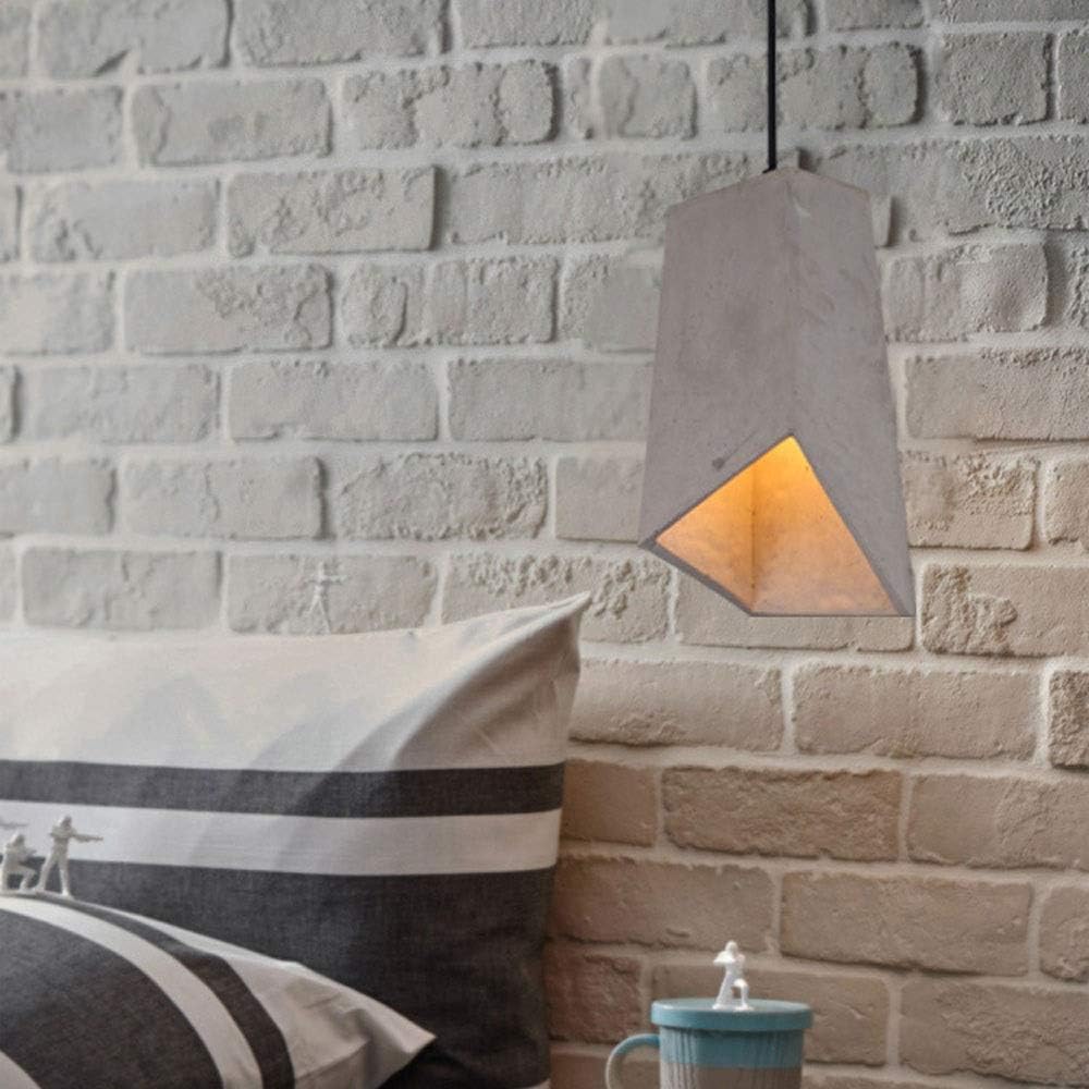 Industrial Ceiling Pendant Lamp with Cement Lampshade