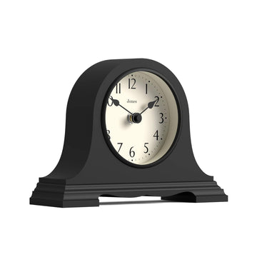 Speakeasy Small Mantel Clock | Napoleon's hat Design | Black