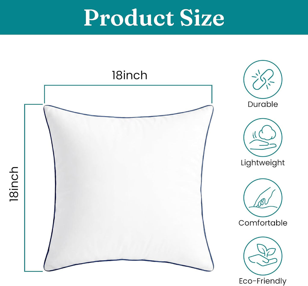 18 x 18 Throw Pillow Inserts - Set of 2