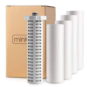 Shower Filter 720-Plus with replaceable cartridges, shower head filter with Double Filters, remove 99% chlorine