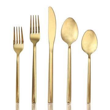 20 Piece Silverware Set for 4, Stainless Steel Flatware Set, Tableware Cutlery Set and Restaurant Include Forks Knives