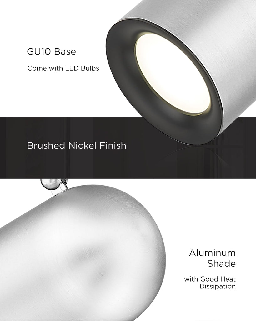 LED Track Light, Swing Arm Wall Track Lighting, Bulb Included
