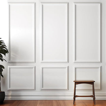 Peel and Stick Wall Molding Kit,Pre Cut Accent Wainscoting Panels,24x54in