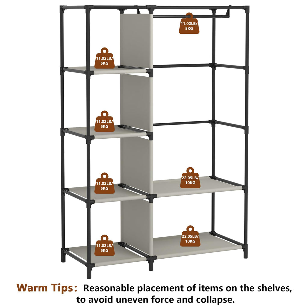 Portable Closet Organizer, Space-Saving Storage System