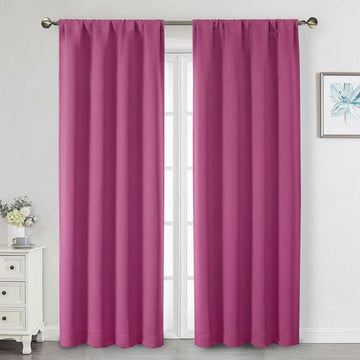 Blackout Curtains 84 Inch Length 2 Panels Set, Soft Solid Thermal Insulated Room Darkening Curtains 84 Inches Long
