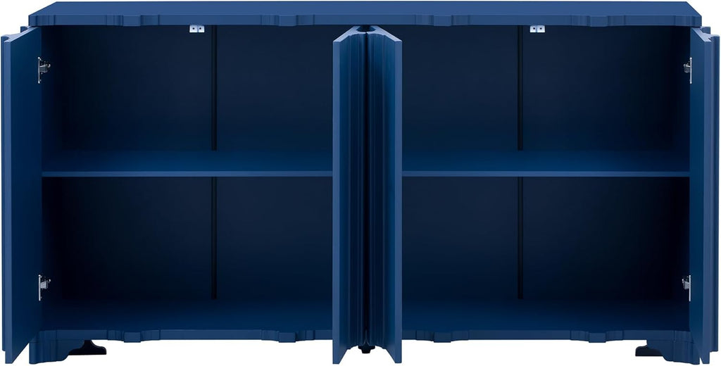 59.7" Modern Buffet Cabinet with 4 Linear Doors