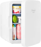 10L Mini Fridge for Bedroom - Car, Office Desk & College Dorm Room 12v Portable Cooler Warmer Food, Drinks, Skincare