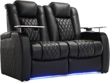Home Theater Seating Top Grain Leather Zero Gravity Recliner Chair Power Headrest Recline Movie Seat Gaming 7 Colors