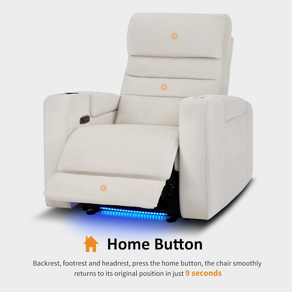 MCombo Zero Gravity Power Recliner Chair with Adjustable Headrest for Living Room