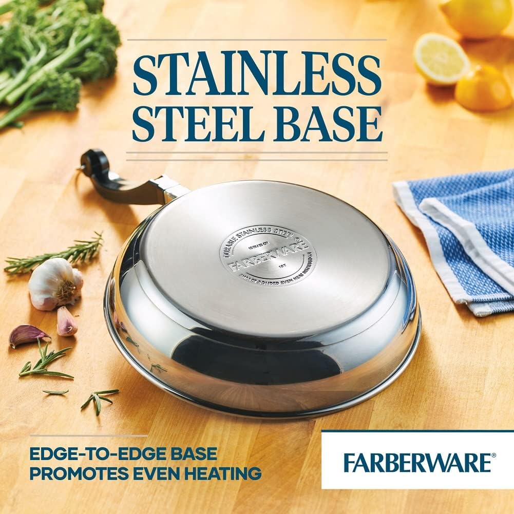 Classic Series Nonstick Stainless Steel Cookware Set, Pots and Pans Set, 15-Piece