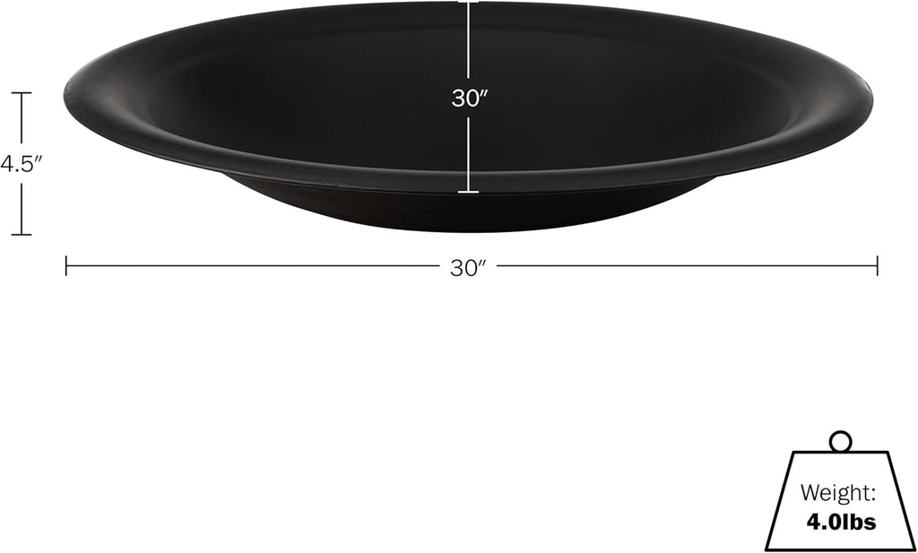 Fire Bowl - 30in Firepit Insert for DIY Fire Ring or Replacement - High Temp Finish Fire Pit Bowl