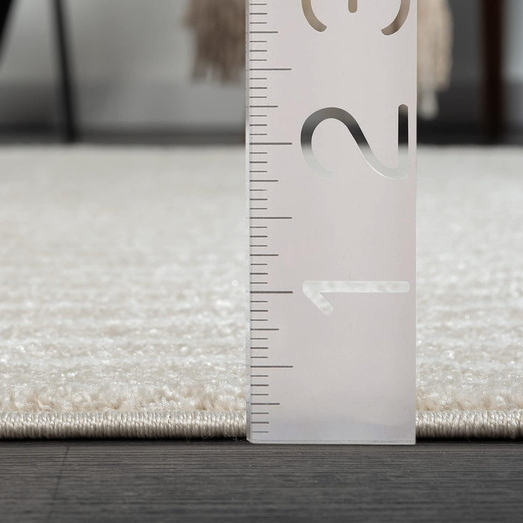 Area Rug for Living Room -Nuevo Beige Arch Pattern Area Rug, Soft and Durable Living Room Rug, Stain and Fade Resistant, Chic Modern Design, Pet & Kid Friendly