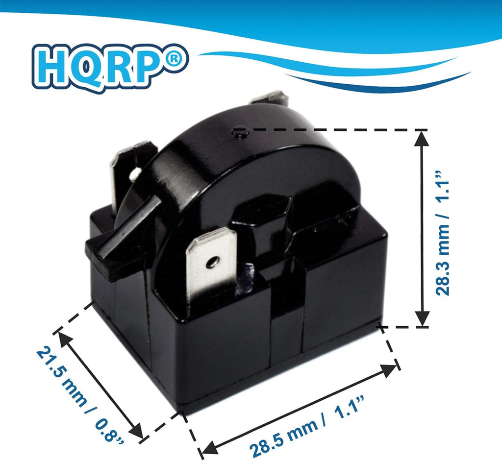 4.7 Ohm 3-Pin PTC Starter Relay Replacement - Mini Fridge Compact Refrigerator Beverage Cooler Wine Beer Kegerator