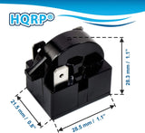 4.7 Ohm 3-Pin PTC Starter Relay Replacement - Mini Fridge Compact Refrigerator Beverage Cooler Wine Beer Kegerator
