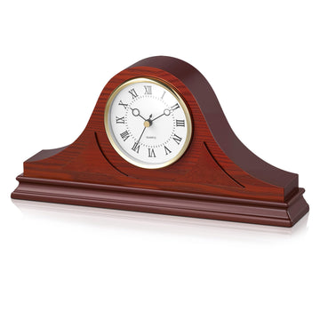 Grandfather Clock, 6.4 in Classic Vintage Grandfather Clock, MDF Mantel Clocks with Built-in Quartz Movement and