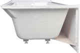 VTAP663222R 66-Inch Acrylic 3-Wall Alcove Tub with Right Hand Drain, White
