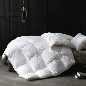 Oversized King Down Feather Fibers Duvet Insert
