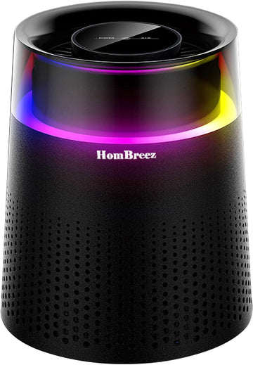Air Purifiers for Bedroom, H13 True HEPA Air Purifier for Dorm Home Office, Quiet Air Cleaner with C