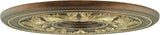 Ceiling Medallion, Hand Applied Palacial Bronze with Gilded Accents, 22.5"D x 1.5"H