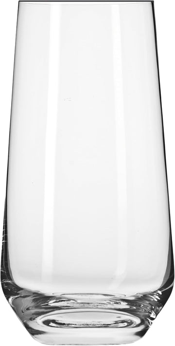 Tall Water, Juice, Drinking Glasses, Set of 6, 16.2 oz, Splendour Collection, Highball & Tumbler Crystal Glass