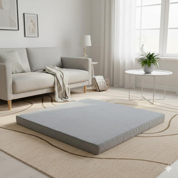 Velvet Zabuton Meditation Mat - Large Floor Pillow for Adults & Yoga Meditation Cushion - High Density Foam Floor