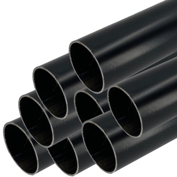 72" HEAVY DUTY Round Closet Rod | 32mm Diameter | Black Clothes Pole |8 Pack
