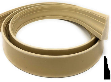Flexible Casing Molding: 11/16" Thick x 2.25" Wide - for Gentle Arches, Curved Walls and Straight Runs (8 feet