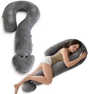 Question Mark Body Pillow for Adults & Couples, Full Body Support for Side Sleepers, Back & Pregnancy, with