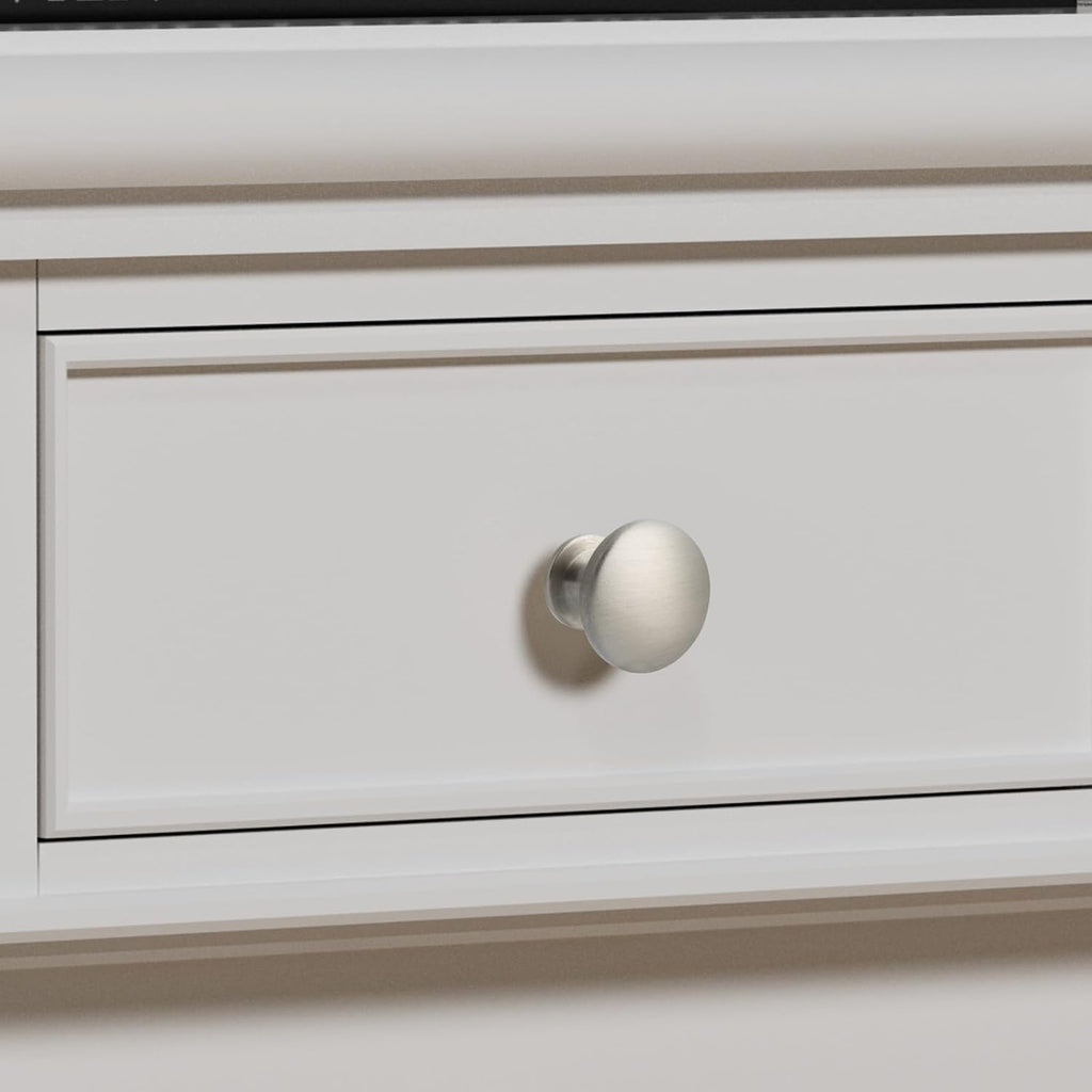 30 Pack Cabinet Knobs Brushed Nickel Drawer Knobs - Solid Zinc Alloy Kitchen Pulls Modern Cabinet Hardware Drawers
