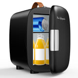 Mini Fridge for Bedroom, 4L Compact Personal Fridge Cooler For Skincare, Drinks, And Snacks, Fits 6 Cans, Mini