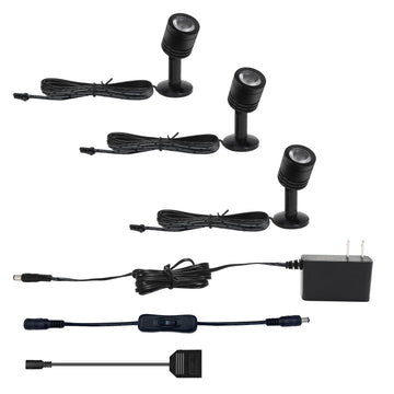 Mini Indoor Spotlight, 3 Pack, 6000K Plug-in Indoor Display Lights