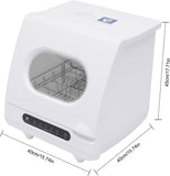 6-Set Countertop Dishwasher - 800w 5-in-1 Compact Dishwasher with High-Temp Sterilization (161.6℉)