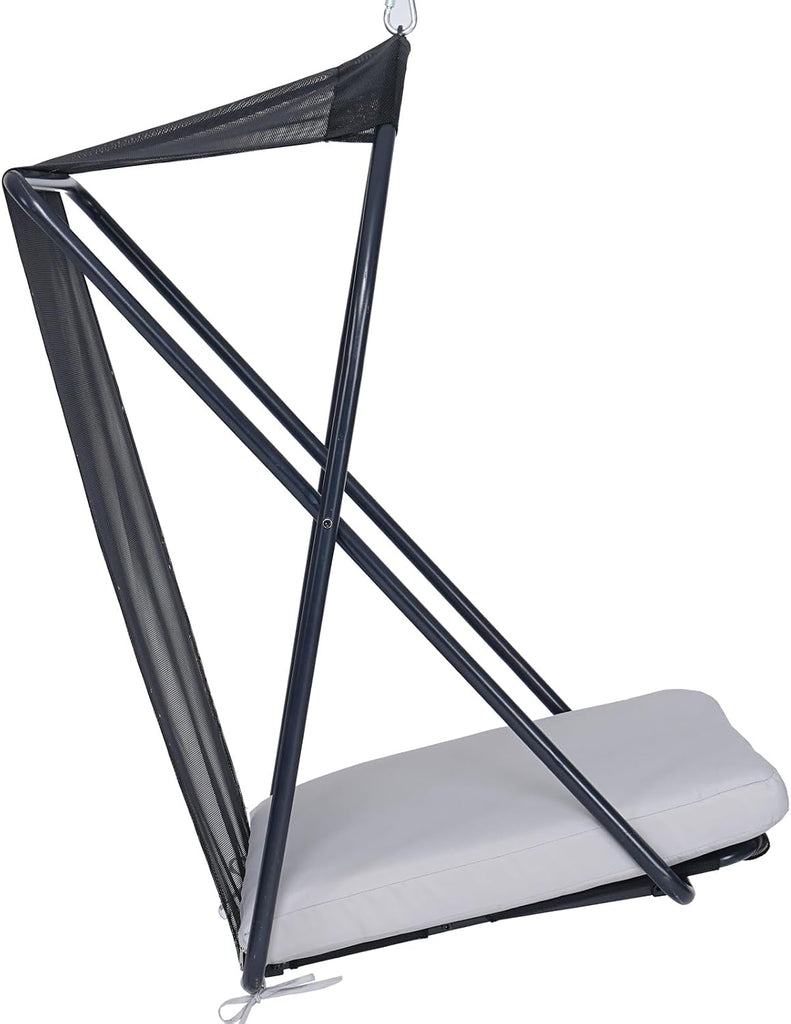 Outdoor Egg Chair Swing, Hanging Egg Chair with Stand Canopy Indoor/Outdoor Collapsible Minimalist, Easy to Store