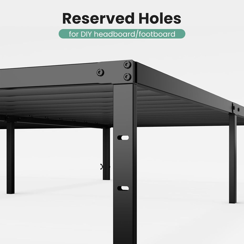 Full 12 Inch Bed Frame - Metal Platform Bed Frame Mattress Foundation with Steel Slat Support, No Box Spring Needed