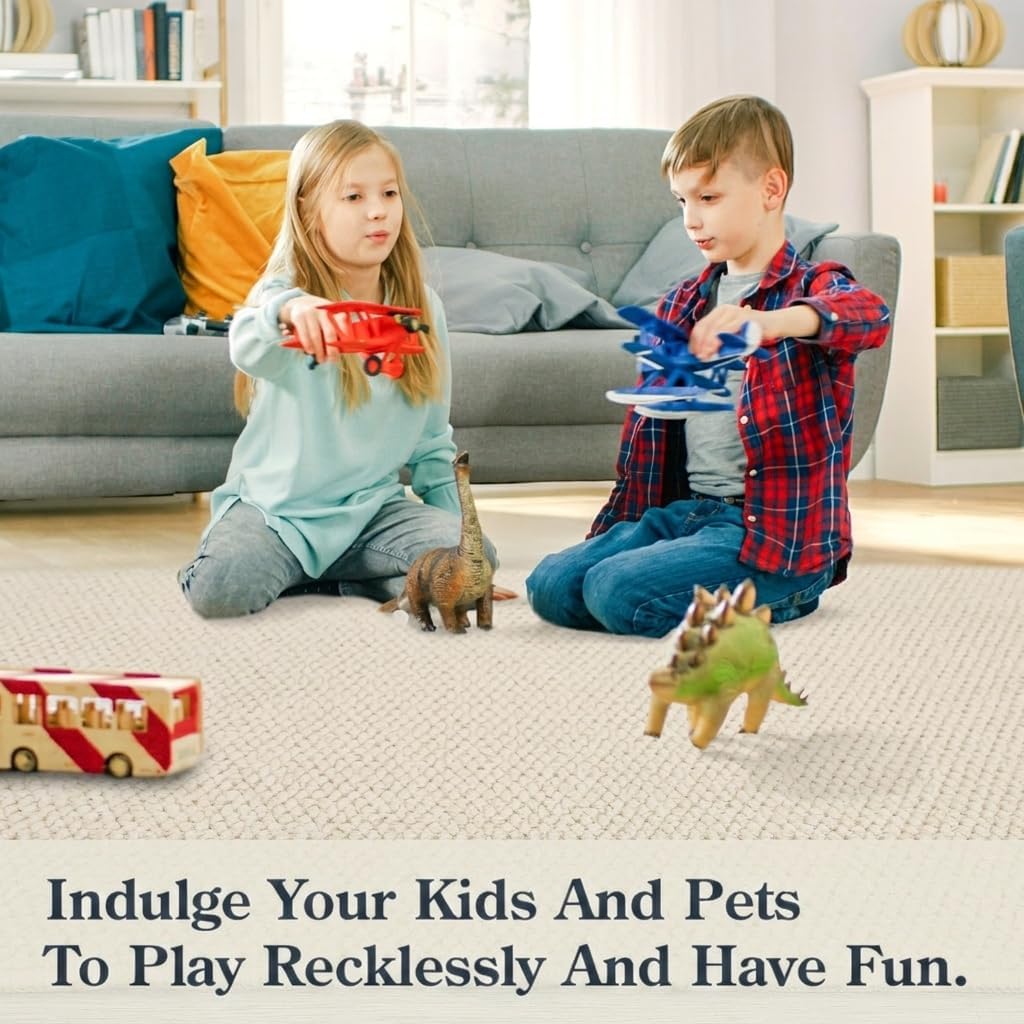 Area Rugs Solid Color Washable Rug, Beige