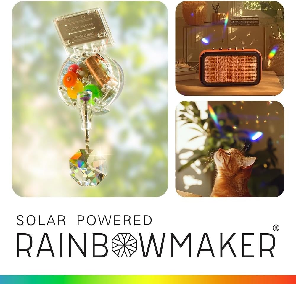 Solar Powered Rainbow Maker – Prism Suncatcher