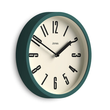 Hot Tub wall Clock | Small Retro Round Clock | 8" | Green