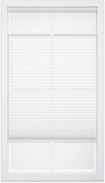 Cordless 1" Light Filtering Top Down Bottom Up Cellular Shade, 20"W x 64"H, Alabaster
