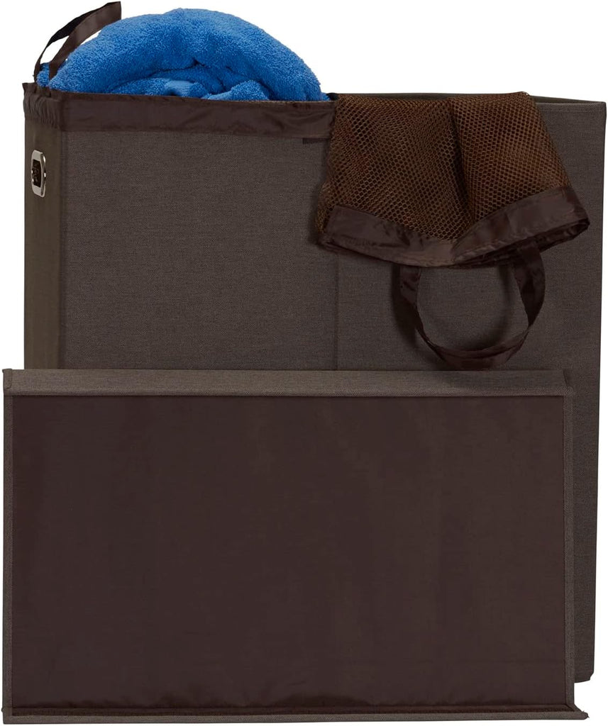 Collapsible Double Laundry Hamper Sorter
