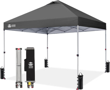 Pop Up Canopy, Patented Center Lock One Push Instant Popup Outdoor Canopy Tent, Newly Designed Storage Bag, 8 Stakes