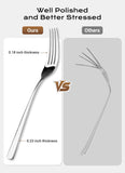 45-Piece Flatware Sets, Silverware Set for 8, Durable Stainless Steel Tableware in Ergonomic Design Size and Weight