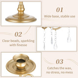 Sziqiq Gold Candelabra Candle Holder: 5 Arm Candelabras Centerpiece Table Decorationsandleholders for Dining Table