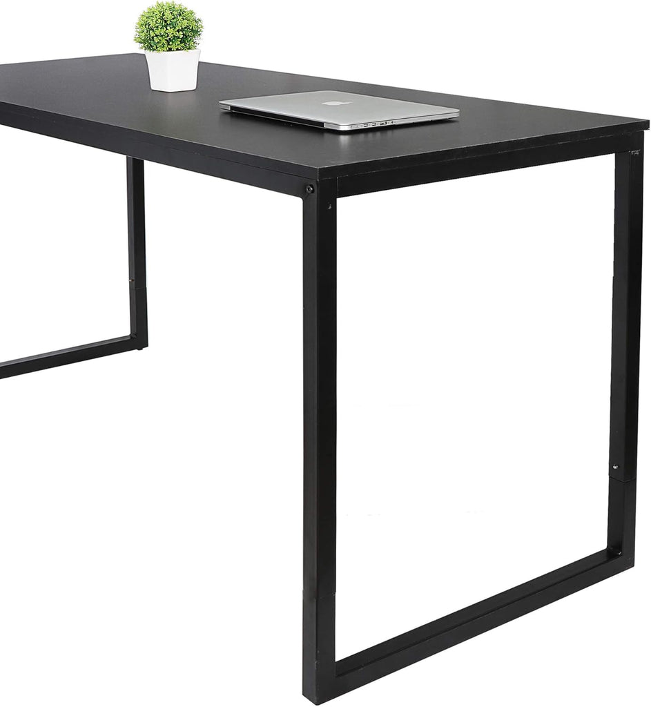 Computer Desk 47" Modern Sturdy Office Desk Computer Table PC Laptop Study Writing Desk, Black