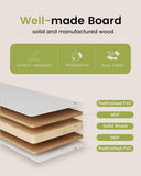 18"x 80" Louvered Interior French Slab Door, Pre-Assembled White Primed Solid Core Panel w/o Prehung Jamb, Vented Door