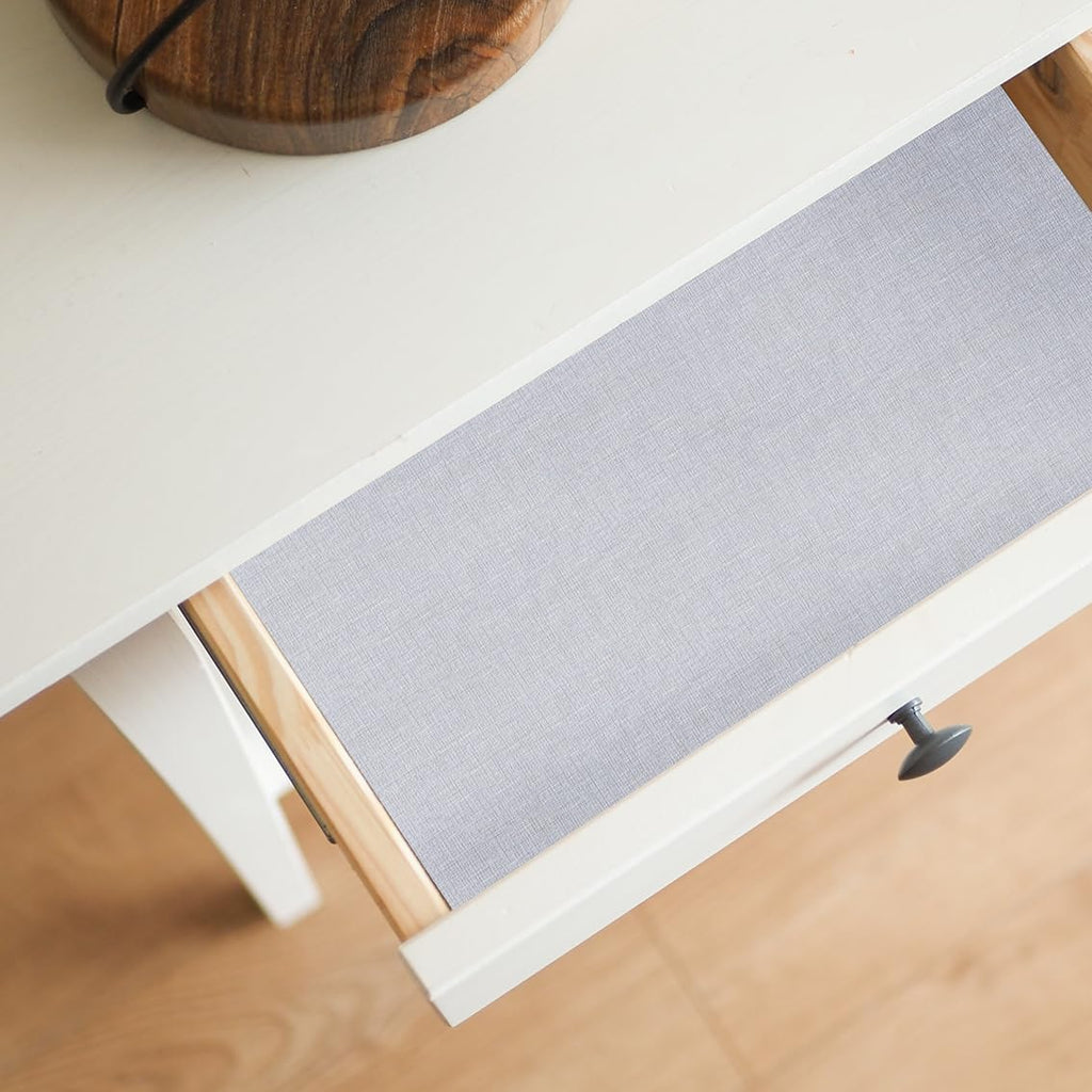 Gray Woven Fabric Peel and Stick Wallpaper Subtle Linen Texture Grasscloth Washable Thick Self-Adhesive Contact Paper